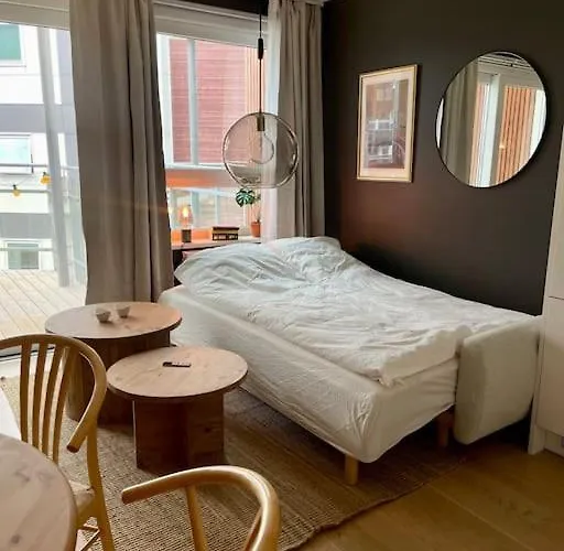 Apartment Nordisk Moderne Med Parkering *